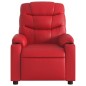 vidaXL Sillón de masaje reclinable eléctrico de cuero artificial rojo vidaXL Sillón de masaje reclinable eléctrico de cuero artificial rojo