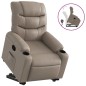 vidaXL Sillón reclinable elevable cuero artificial color capuchino vidaXL Sillón reclinable elevable cuero artificial color capuchino