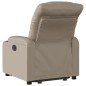 vidaXL Sillón reclinable elevable cuero artificial color capuchino vidaXL Sillón reclinable elevable cuero artificial color capuchino