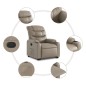vidaXL Sillón reclinable elevable cuero artificial color capuchino vidaXL Sillón reclinable elevable cuero artificial color capuchino