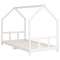 vidaXL Estructura de cama para niños madera de pino blanco 90x200 cm vidaXL Estructura de cama para niños madera de pino blanco 90x200 cm