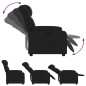 vidaXL Sillón reclinable eléctrico de cuero sintético negro vidaXL Sillón reclinable eléctrico de cuero sintético negro