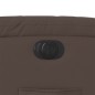 vidaXL Sillón reclinable eléctrico de cuero sintético marrón
