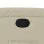 vidaXL Sillón reclinable elevable cuero artificial color crema vidaXL Sillón reclinable elevable cuero artificial color crema
