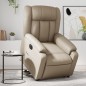 vidaXL Sillón elevable eléctrico cuero artificial capuchino vidaXL Sillón elevable eléctrico cuero artificial capuchino