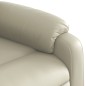 vidaXL Sillón de masaje elevable eléctrico cuero sintético crema vidaXL Sillón de masaje elevable eléctrico cuero sintético crema