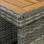 vidaXL Mesa bar estante almacenaje 120x60x110 cm ratán sintético gris vidaXL Mesa bar estante almacenaje 120x60x110 cm ratán sintético gris