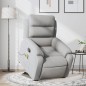 vidaXL Sillón de masaje reclinable de pie de tela gris claro vidaXL Sillón de masaje reclinable de pie de tela gris claro