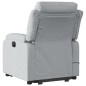vidaXL Sillón de masaje reclinable de pie de tela gris claro vidaXL Sillón de masaje reclinable de pie de tela gris claro
