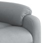 vidaXL Sillón de masaje reclinable de pie de tela gris claro vidaXL Sillón de masaje reclinable de pie de tela gris claro