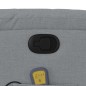 vidaXL Sillón de masaje reclinable de pie de tela gris claro vidaXL Sillón de masaje reclinable de pie de tela gris claro