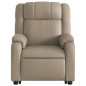 vidaXL Sillón reclinable masaje pie cuero artificial color capuchino vidaXL Sillón reclinable masaje pie cuero artificial color capuchino