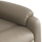 vidaXL Sillón reclinable masaje pie cuero artificial color capuchino vidaXL Sillón reclinable masaje pie cuero artificial color capuchino