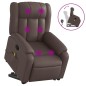 vidaXL Sillón reclinable de masaje de pie de cuero sintético marrón vidaXL Sillón reclinable de masaje de pie de cuero sintético marrón