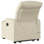 vidaXL Sillón reclinable de masaje de pie cuero artificial color crema vidaXL Sillón reclinable de masaje de pie cuero artificial color crema