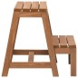 vidaXL Taburete con peldaños plegable madera maciza de abeto vidaXL Taburete con peldaños plegable madera maciza de abeto