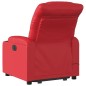 vidaXL Sillón reclinable de masaje de pie cuero artificial rojo vidaXL Sillón reclinable de masaje de pie cuero artificial rojo