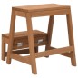 vidaXL Taburete con peldaños plegable madera maciza de abeto vidaXL Taburete con peldaños plegable madera maciza de abeto