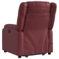 vidaXL Sillón reclinable de masaje de pie cuero artificial rojo tinto vidaXL Sillón reclinable de masaje de pie cuero artificial rojo tinto