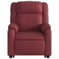vidaXL Sillón reclinable de masaje de pie cuero artificial rojo tinto vidaXL Sillón reclinable de masaje de pie cuero artificial rojo tinto