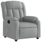 vidaXL Sillón reclinable eléctrico tela gris claro vidaXL Sillón reclinable eléctrico tela gris claro