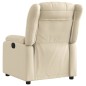 vidaXL Sillón reclinable eléctrico de tela crema vidaXL Sillón reclinable eléctrico de tela crema