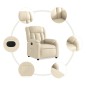 vidaXL Sillón reclinable eléctrico de tela crema vidaXL Sillón reclinable eléctrico de tela crema