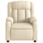 vidaXL Sillón reclinable eléctrico de tela crema vidaXL Sillón reclinable eléctrico de tela crema