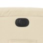 vidaXL Sillón reclinable eléctrico de tela crema vidaXL Sillón reclinable eléctrico de tela crema