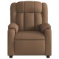 vidaXL Sillón reclinable de masaje eléctrico tela marrón vidaXL Sillón reclinable de masaje eléctrico tela marrón