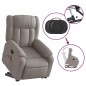 vidaXL Sillón reclinable de masaje elevable tela gris taupé vidaXL Sillón reclinable de masaje elevable tela gris taupé