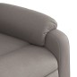 vidaXL Sillón reclinable de masaje elevable tela gris taupé vidaXL Sillón reclinable de masaje elevable tela gris taupé