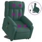 vidaXL Silla de masaje reclinable de pie de tela verde oscura vidaXL Silla de masaje reclinable de pie de tela verde oscura