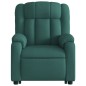vidaXL Silla de masaje reclinable de pie de tela verde oscura vidaXL Silla de masaje reclinable de pie de tela verde oscura