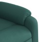vidaXL Silla de masaje reclinable de pie de tela verde oscura vidaXL Silla de masaje reclinable de pie de tela verde oscura