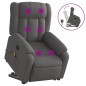 vidaXL Silla de masaje reclinable de pie de tela gris oscuro vidaXL Silla de masaje reclinable de pie de tela gris oscuro