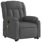 vidaXL Silla de masaje reclinable de pie de tela gris oscuro vidaXL Silla de masaje reclinable de pie de tela gris oscuro