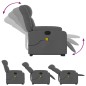 vidaXL Silla de masaje reclinable de pie de tela gris oscuro vidaXL Silla de masaje reclinable de pie de tela gris oscuro