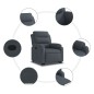 vidaXL Sillón reclinable elevable terciopelo gris oscuro vidaXL Sillón reclinable elevable terciopelo gris oscuro