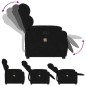 vidaXL Sillón reclinable de masaje elevable terciopelo negro vidaXL Sillón reclinable de masaje elevable terciopelo negro
