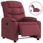 vidaXL Sillón reclinable eléctrico tela rojo tinto vidaXL Sillón reclinable eléctrico tela rojo tinto
