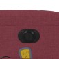 vidaXL Sillón de masaje reclinable eléctrico tela rojo tinto vidaXL Sillón de masaje reclinable eléctrico tela rojo tinto