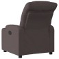 vidaXL Sillón reclinable eléctrico tela marrón oscuro vidaXL Sillón reclinable eléctrico tela marrón oscuro