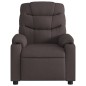 vidaXL Sillón reclinable eléctrico tela marrón oscuro vidaXL Sillón reclinable eléctrico tela marrón oscuro