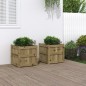 vidaXL Jardineras de exterior 2 unidades madera impregnada de pino vidaXL Jardineras de exterior 2 unidades madera impregnada de pino
