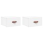 vidaXL Mesitas de noche de pared 2 uds blanco 35x35x20 cm vidaXL Mesitas de noche de pared 2 uds blanco 35x35x20 cm