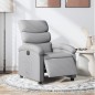 vidaXL Sillón reclinable eléctrico tela gris claro vidaXL Sillón reclinable eléctrico tela gris claro