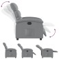 vidaXL Sillón reclinable eléctrico tela gris claro vidaXL Sillón reclinable eléctrico tela gris claro