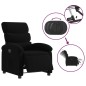 vidaXL Sillón reclinable eléctrico de tela negro vidaXL Sillón reclinable eléctrico de tela negro