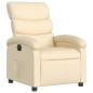 vidaXL Sillón reclinable eléctrico de tela crema vidaXL Sillón reclinable eléctrico de tela crema